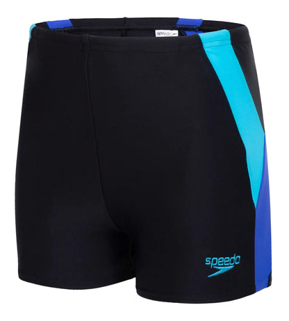 Boy's Endurance 10 Colour Block Aquashort - Black & Amparo Blue_6