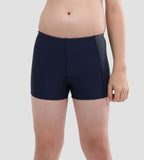 Boy's Endurance 10 Gala Logo Panel Aquashort - Navy & Bright Zest