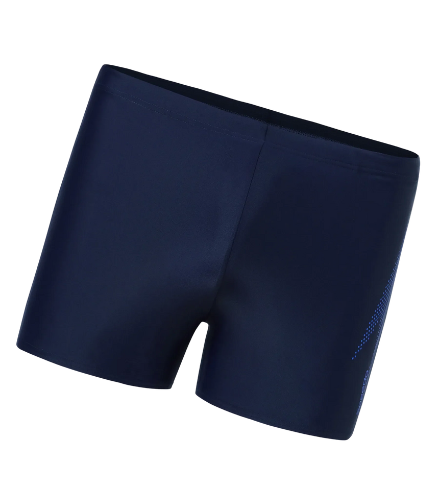 Men's Endurance10 Boom Logo Print Aquashort - True Navy & Deep Saffire