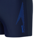 Men's Endurance10 Boom Logo Print Aquashort - True Navy & Deep Saffire