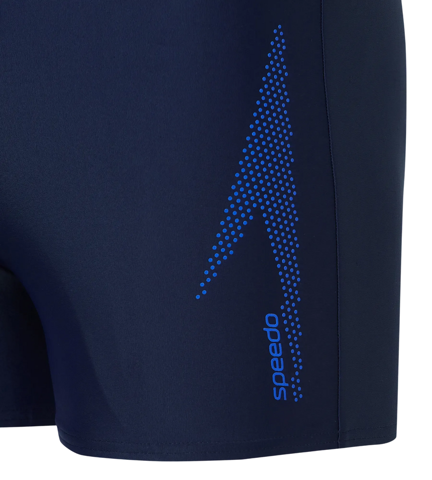 Men's Endurance10 Boom Logo Print Aquashort - True Navy & Deep Saffire