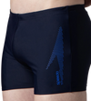 Men's Endurance10 Boom Logo Print Aquashort - True Navy & Deep Saffire