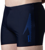 Men's Endurance10 Boom Logo Print Aquashort - True Navy & Deep Saffire