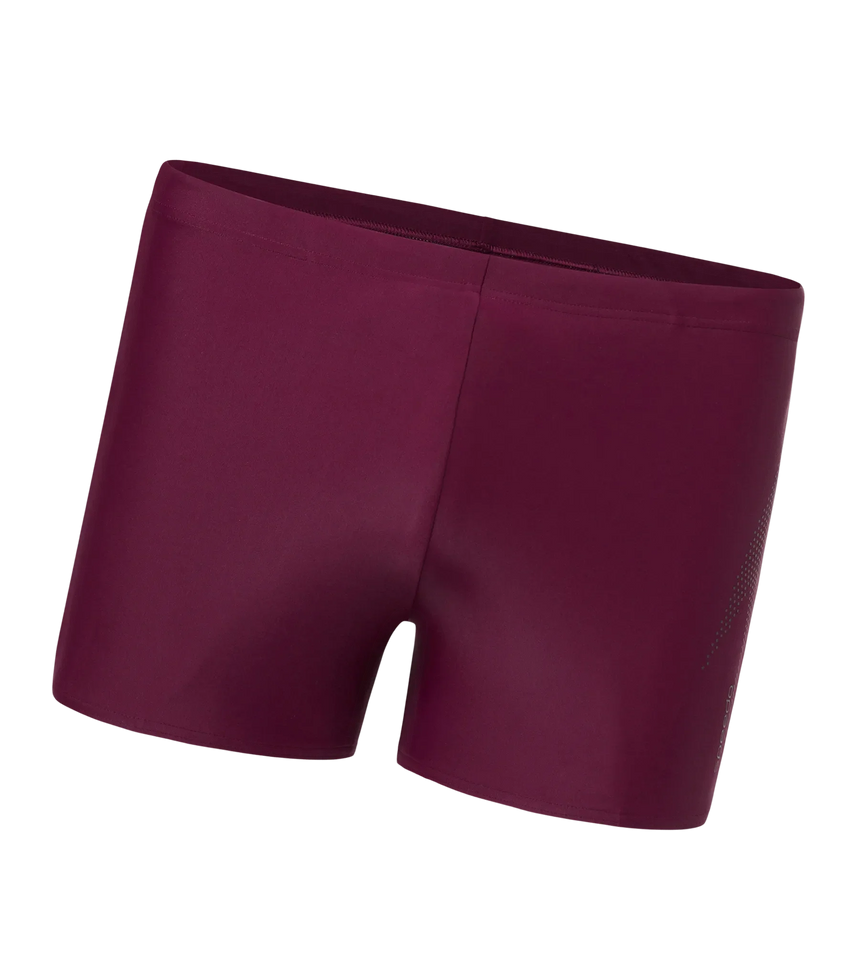 Men's Enduraflex Boom Logo Print Aquashort - Chocaberry & Black