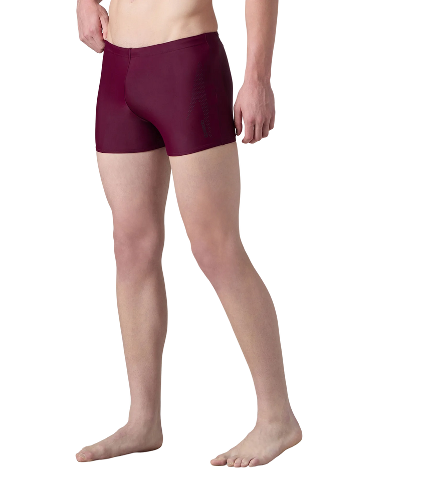 Men's Enduraflex Boom Logo Print Aquashort - Chocaberry & Black
