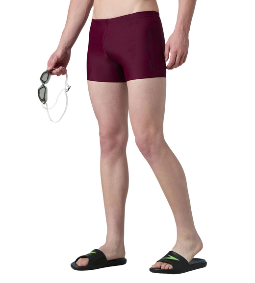 Men's Enduraflex Boom Logo Print Aquashort - Chocaberry & Black