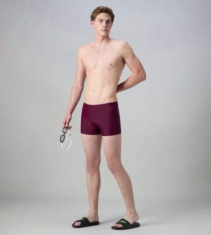 Men's Enduraflex Boom Logo Print Aquashort - Chocaberry & Black