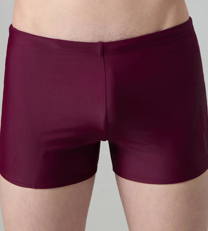 Men's Enduraflex Boom Logo Print Aquashort - Chocaberry & Black