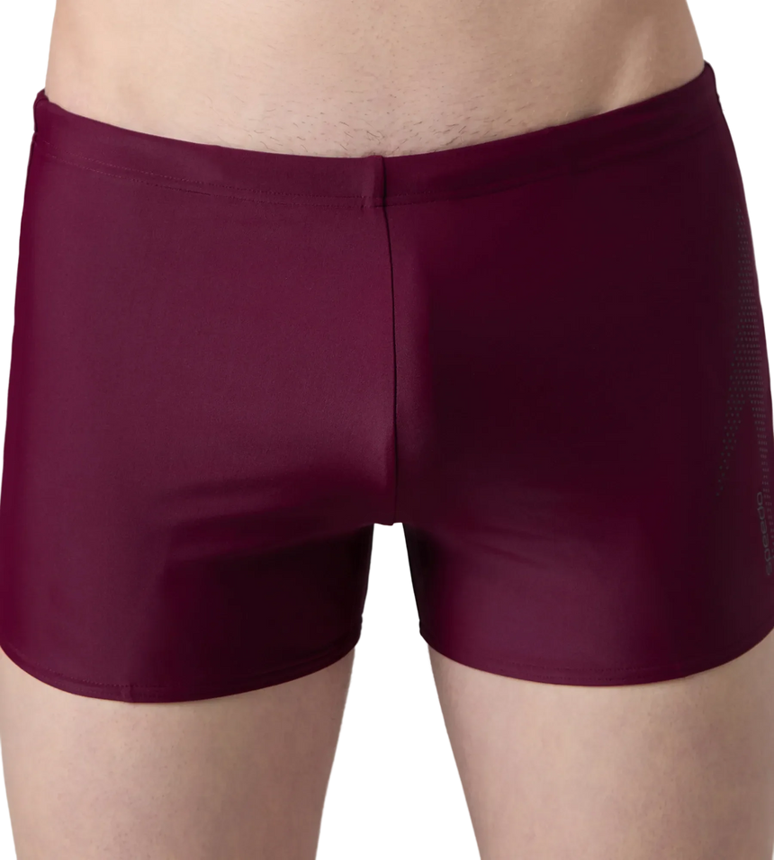 Men's Enduraflex Boom Logo Print Aquashort - Chocaberry & Black