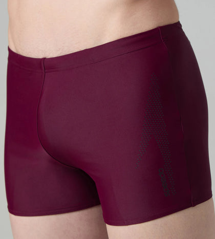 Men's Enduraflex Boom Logo Print Aquashort - Chocaberry & Black