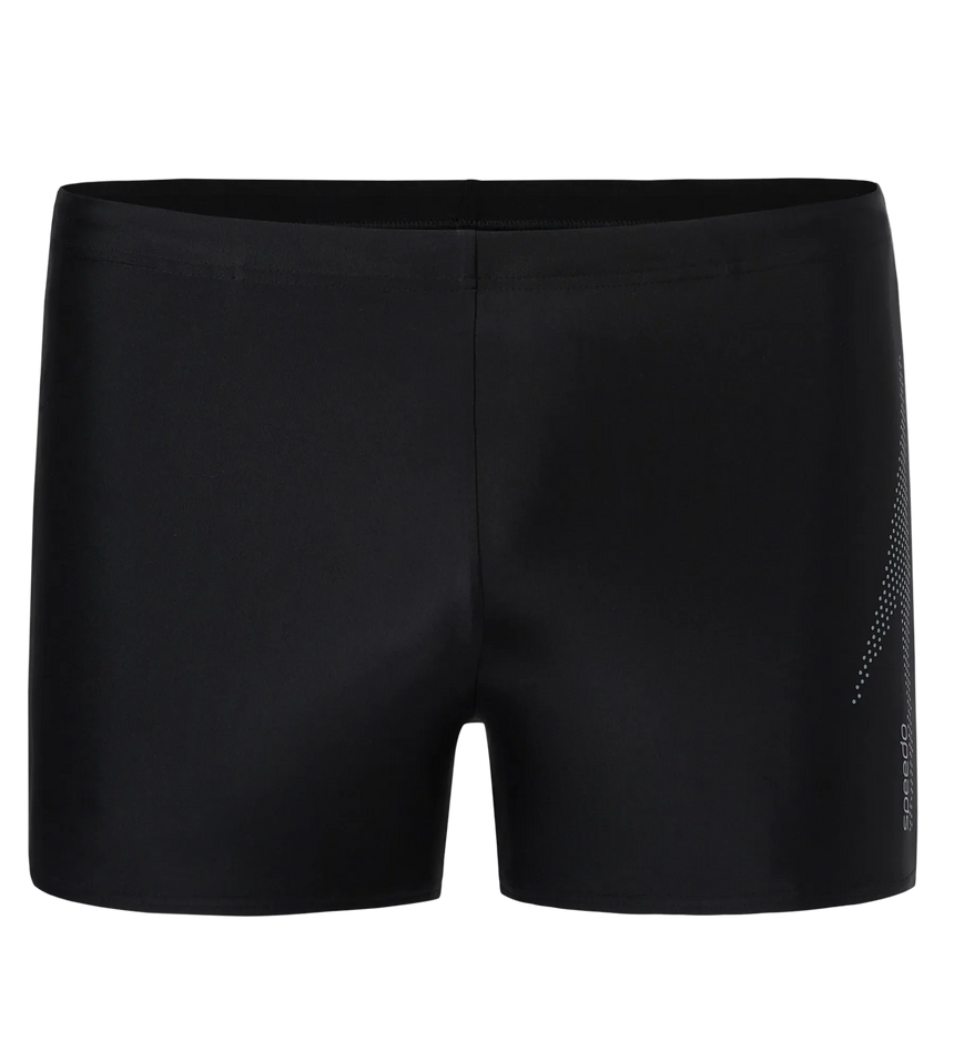 Men's Endurance10 Boom Logo Print Aquashort - Black & Coin Grey