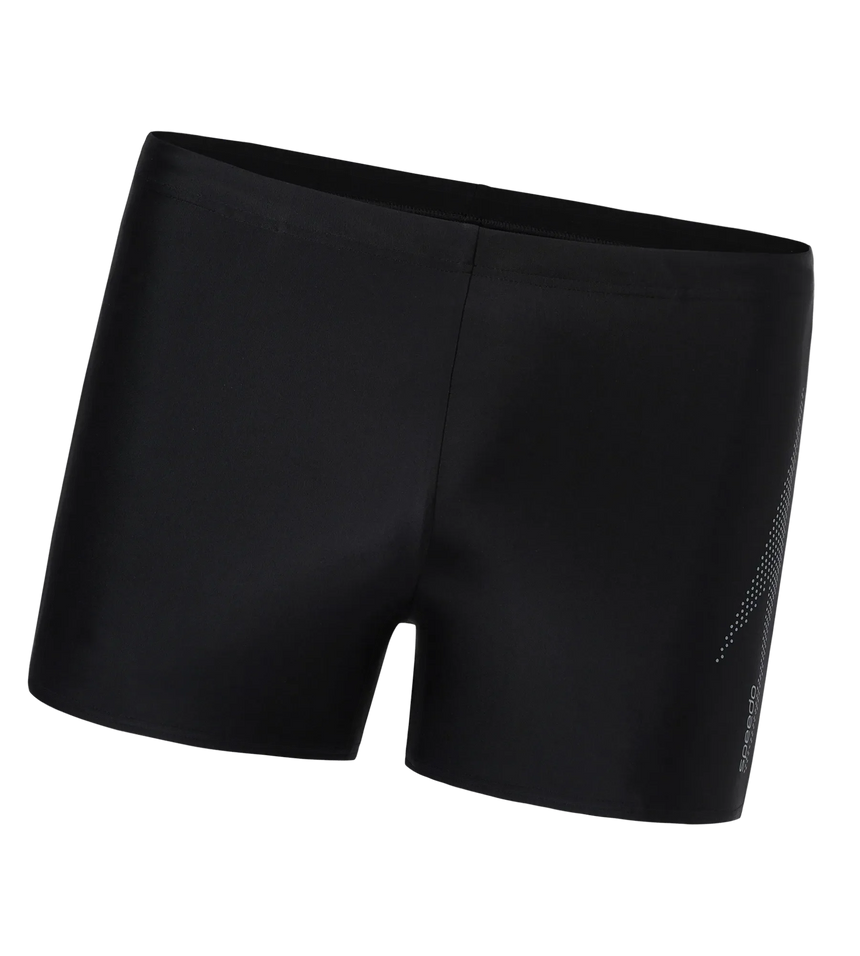 Men's Endurance10 Boom Logo Print Aquashort - Black & Coin Grey