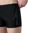 Men's Endurance10 Boom Logo Print Aquashort - Black & Coin Grey
