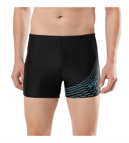 Men's Endurance Medley Logo Aquashort - Black  &  Aquarium_1