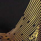Men's Endurance 10 Medley Logo Aquashort - Black & Mandarin Peel