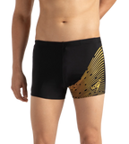 Men's Endurance 10 Medley Logo Aquashort - Black & Mandarin Peel