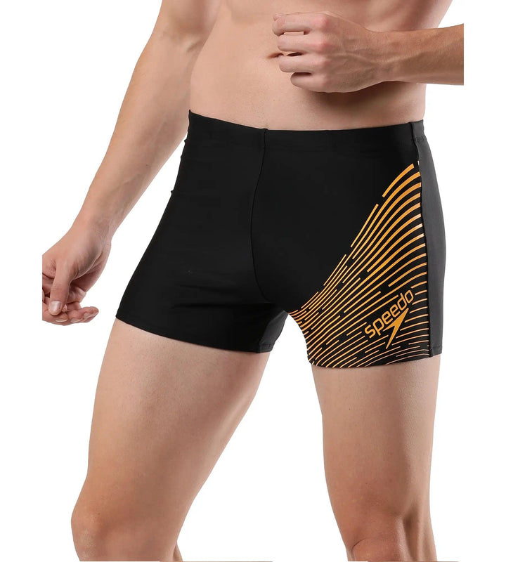 Buy Speedo Medley Logo Aquashort BlackMandarinPeel Swimwear Online