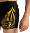 Men's Endurance 10 Medley Logo Aquashort - Black & Mandarin Peel
