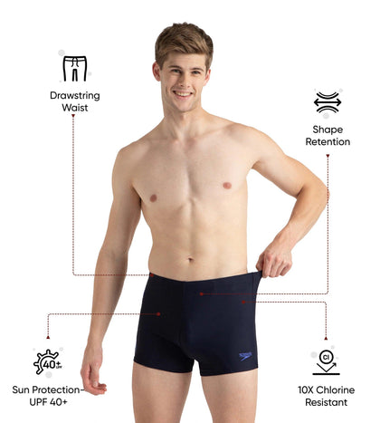 Men's Endurance10 Graphic Print Essential Aquashort - True Navy & Tonal