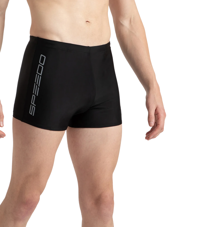 Men's Endurance10 Graphic Print Essential Aquashort - Black & Elephant