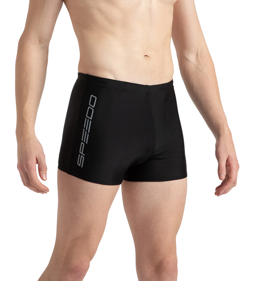 Men's Endurance10 Graphic Print Essential Aquashort - Black & Elephant
