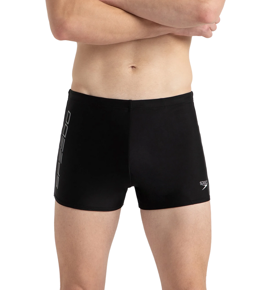 Men's Endurance10 Graphic Print Essential Aquashort - Black & Elephant