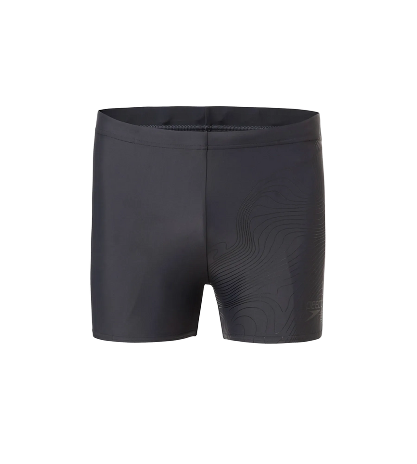 Men's Endurance10 Tide Print Sports Gala Logo Aquashort - Oxid Grey & Black