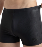Men's Endurance10 Tide Print Sports Gala Logo Aquashort - Oxid Grey & Black