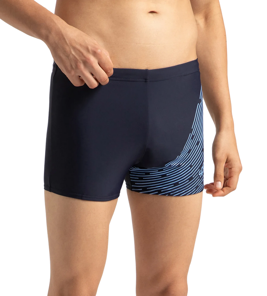Men's Endurance 10 Medley Logo Aquashort - True Navy & Curious Blue