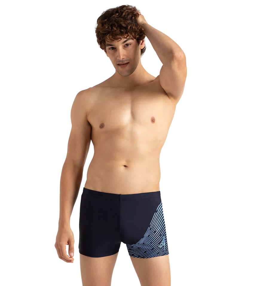 Men's Endurance 10 Medley Logo Aquashort - True Navy & Curious Blue