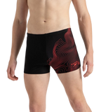 Men's Endurance10 Tide Print Sports Gala Logo Aquashort - Black & High Risk Red