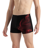 Men's Endurance10 Tide Print Sports Gala Logo Aquashort - Black & High Risk Red