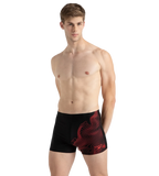 Men's Endurance10 Tide Print Sports Gala Logo Aquashort - Black & High Risk Red