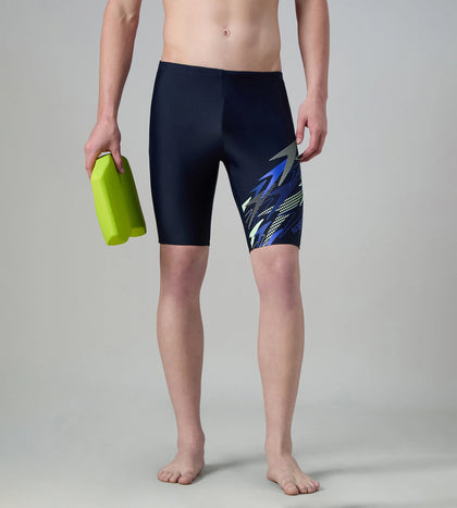 Men's Endurance10 Medley Print Gala Logo Jammer - True Navy & Deep Saffire