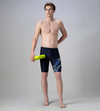 Men's Endurance10 Medley Print Gala Logo Jammer - True Navy & Deep Saffire