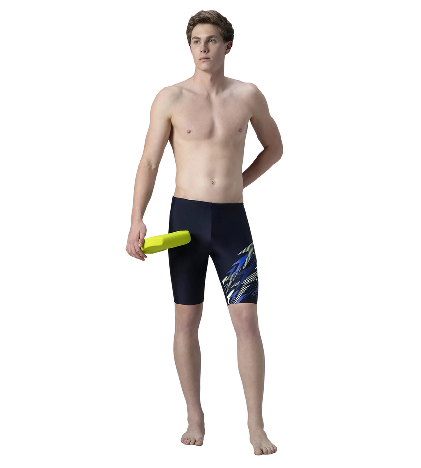 Men's Endurance10 Medley Print Gala Logo Jammer - True Navy & Deep Saffire