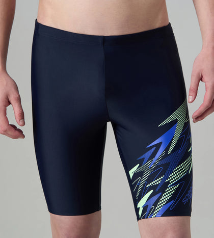Men's Endurance10 Medley Print Gala Logo Jammer - True Navy & Deep Saffire