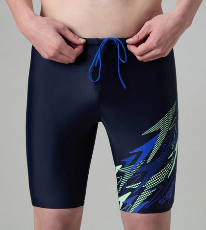 Men's Endurance10 Medley Print Gala Logo Jammer - True Navy & Deep Saffire