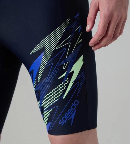 Men's Endurance10 Medley Print Gala Logo Jammer - True Navy & Deep Saffire