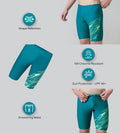 Men's Endurance10 Medley Print Gala Logo Jammer - Nordic Teal & Alfalfa Green