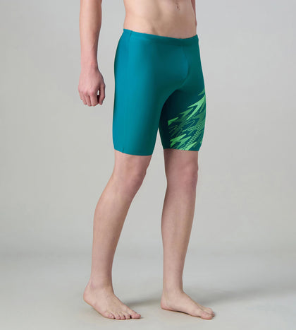 Men's Endurance10 Medley Print Gala Logo Jammer - Nordic Teal & Alfalfa Green