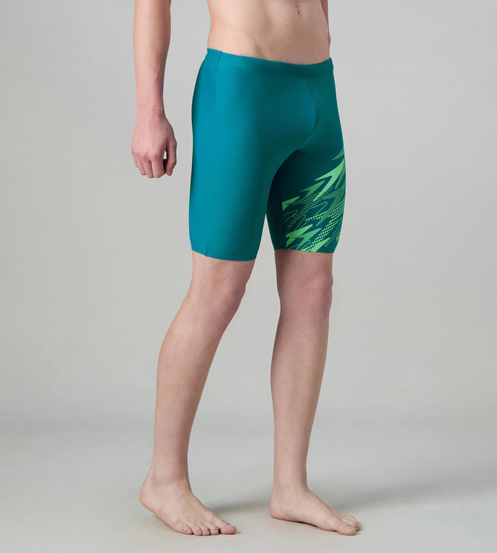 Men's Endurance10 Medley Print Gala Logo Jammer - Nordic Teal & Alfalfa Green