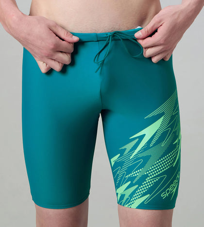 Men's Endurance10 Medley Print Gala Logo Jammer - Nordic Teal & Alfalfa Green