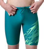 Men's Endurance10 Medley Print Gala Logo Jammer - Nordic Teal & Alfalfa Green