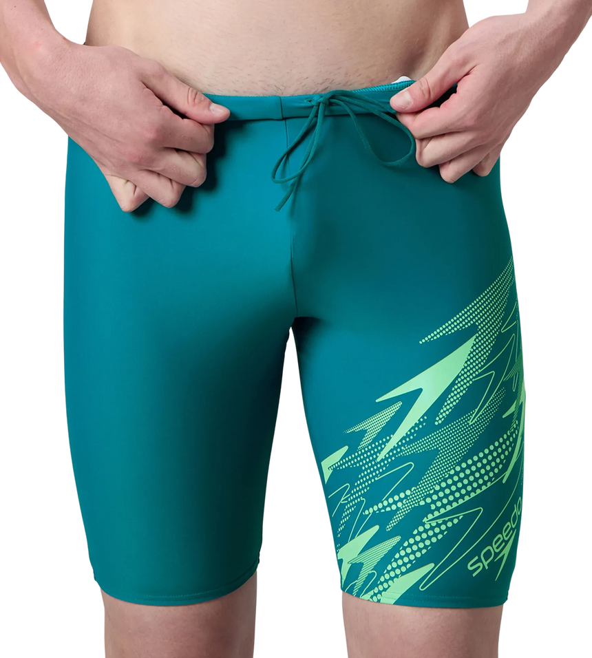 Men's Endurance10 Medley Print Gala Logo Jammer - Nordic Teal & Alfalfa Green