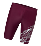 Men's Enduraflex Medley Gala Logo Print Jammer - Chockaberry & Evening Grey