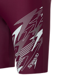 Men's Enduraflex Medley Gala Logo Print Jammer - Chockaberry & Evening Grey