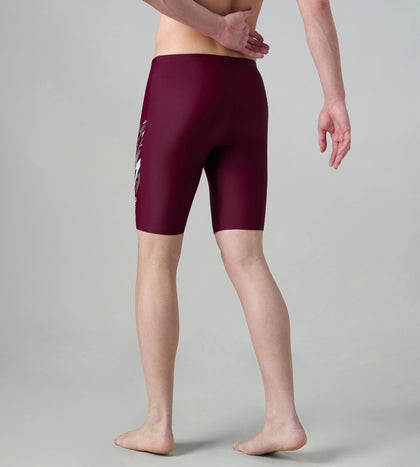 Men's Enduraflex Medley Gala Logo Print Jammer - Chockaberry & Evening Grey