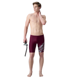 Men's Enduraflex Medley Gala Logo Print Jammer - Chockaberry & Evening Grey