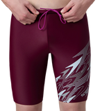 Men's Enduraflex Medley Gala Logo Print Jammer - Chockaberry & Evening Grey